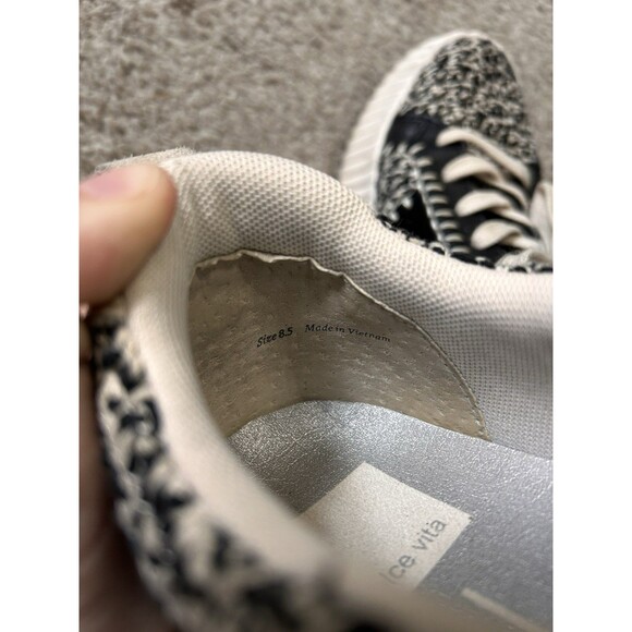 Dolce Vita Dolley Women's Sneaker, Black White Knit, Size 8.5, Retro Style - Picture 7 of 8